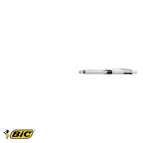 Pix cu mecanism Bic 4 Colors 3+1HB, 3 culori cerneala + creion mecanic 0.7HB, cu radiera incorporata [4]