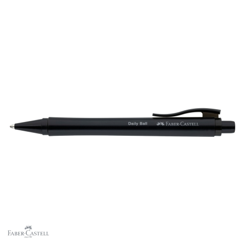 Pix cu mecanism Faber-Castell Daily, mina XB, cerneala albastra, corp din plastic reciclat, pentru uz zilnic [3]