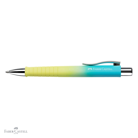 Pix cu mecanism Faber-Castell Poly Ball XB Urban Summer Edition Sunrise, varf extra-lat, grip ergonomic triunghiular [3]