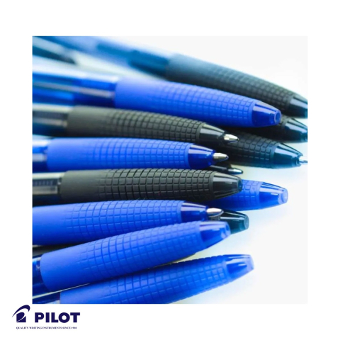 Pix cu mecanism retractabil Pilot Supergrip, varf 1 mm, cerneala albastra pe baza de ulei, grip confort [3]