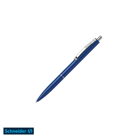 Pixuri - Pix cu mecanism Schneider K15, varf 0.7 mm, corp albastru, reincarcabil, pentru birou si uz zilnic