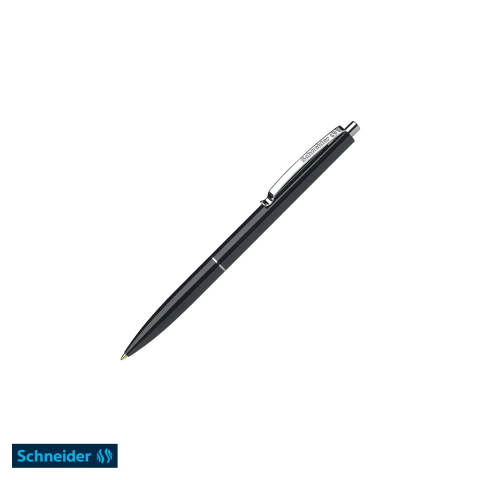 Pixuri - Pix cu mecanism Schneider K15, varf 0.7 mm, corp negru, scriere albastra, reincarcabil, pentru birou si uz zilnic