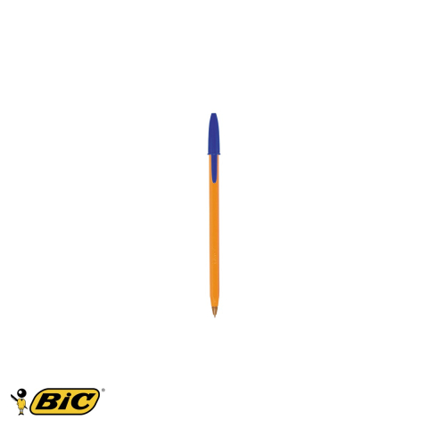Birotica papetarie - Pix de unica folosinta Bic Orange, scriere albastra, varf 0.7 mm, pentru birou si scoala