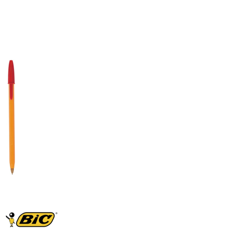 Pix de unica folosinta Bic Orange, varf 0.7 mm, cerneala rosie, pentru birou si scoala [2]