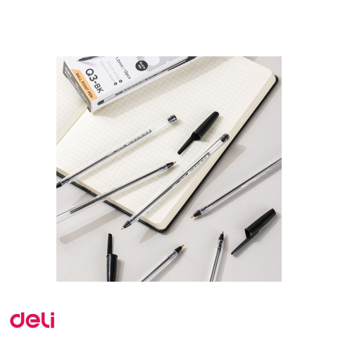Pix de unica folosinta Deli Think Q3, varf 1 mm, cerneala neagra [4]