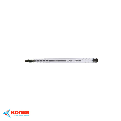 Instrumente de scris - Pix de unica folosinta Kores K1, varf mediu 1mm, cerneala neagra, pentru scris zilnic
