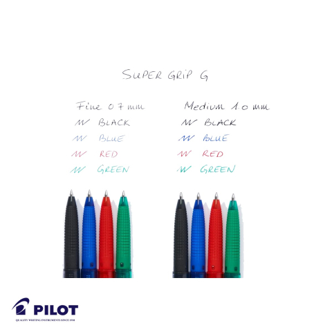 Pix de unica folosinta Pilot Supergrip G, varf 1mm, cerneala albastra, grip confortabil [3]