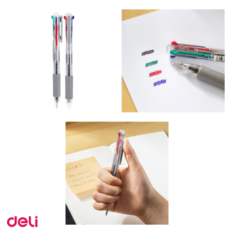 Pix Deli, cu 4 culori, cu mecanism, varf 0.7 mm [3]