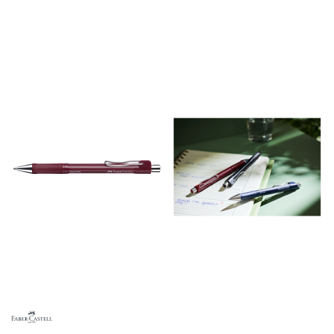 Pix Faber-Castell Beyond, varf M, cu mecanism, rosu, reincarcabil [3]