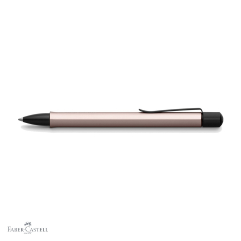 Pix premium Faber-Castell Hexo, corp hexagonal din aluminiu rose, mecanism rotativ, mina neagra B [3]