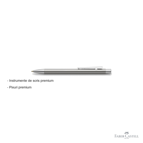Pix premium Faber-Castell Neo Slim Metal, corp subtire cromat, pentru profesionisti [1]