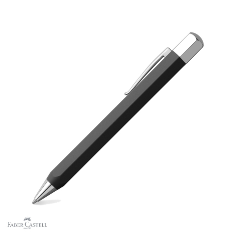 Pixuri premium - Pix premium Faber-Castell Ondoro, corp negru mat din rasina, mecanism rotativ, rezerva neagra tip B