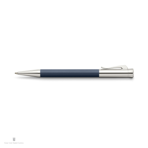 Pix rotativ Graf von Faber-Castell Tamitio, corp din metal lacuit, varf M, scriere neagra, albastru noapte [3]