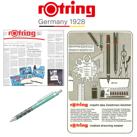 Pix Tikky 3 Albastru Sidefat cu Clip, Mina Jumbo Albastra 0.7mm, Grip Ergonom din Cauciuc, pentru Scriere Extensiva, Rotring [4]