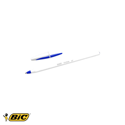 Pix unica folosinta Bic Cristal Up, varf medium 1.2 mm, scriere albastra, pentru birou si scoala [3]