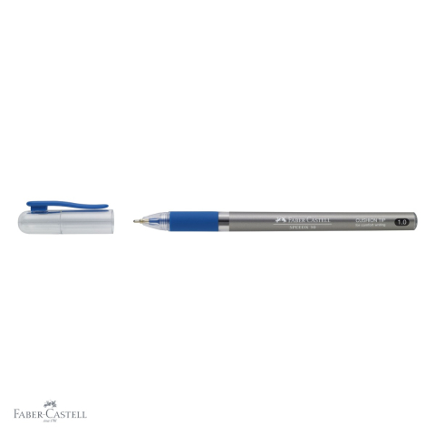 Pix unica folosinta Faber-Castell SpeedX, varf 1.0 mm, cerneala albastra, grip cauciucat [3]