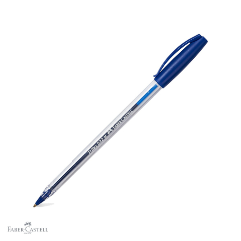 Pixuri unica folosinta - Pix unica folosinta Faber-Castell Trilux 032M, varf 1.0 mm, cerneala albastra, pentru scris zilnic