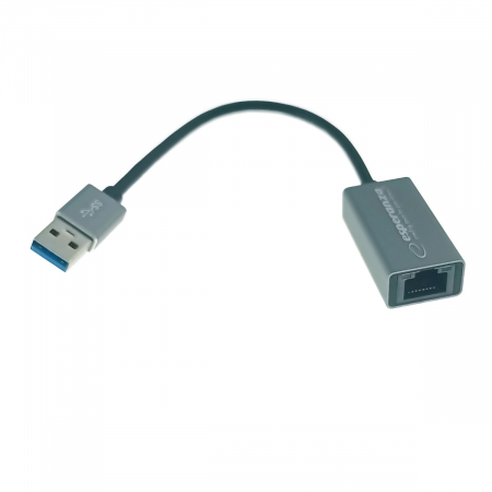 Retelistica - Placa de retea Ethernet Gigabit Esperanza 95883, USB 3.0 la RJ-45, cablu 18 cm, gri