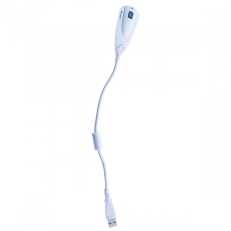 Placa de sunet externa USB, virtual 7.1 channel, cablu 20 cm, alba [1]