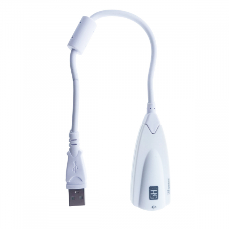 Placa de sunet externa USB, virtual 7.1 channel, cablu 20 cm, alba [2]