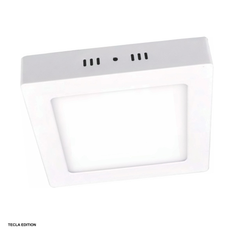 Corpuri iluminare - Plafoniera LED aplicata patrata SPN7744, 18 W, 2700 K lumina calda, 220 x 220 x 50 mm