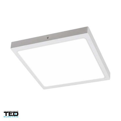 Corpuri iluminare - Plafoniera LED aplicata patrata TED Electric TED001412, 24 W, 6400 K lumina rece, 300 x 300 x 35 mm