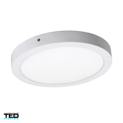 Corpuri iluminare - Plafoniera LED aplicata rotunda TED Electric TED001467, 18 W, 6400 K lumina rece, diametru 225 mm