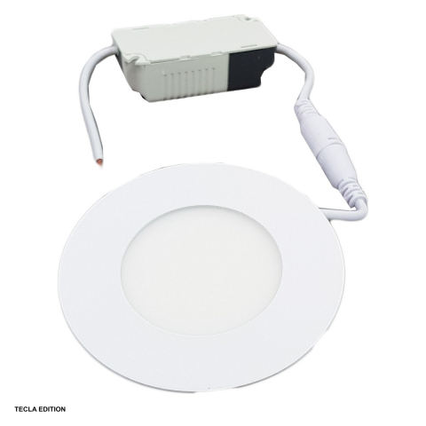 Corpuri iluminare - Plafoniera LED slim incastrata rotunda SPN7336, 3 W, 6400 K lumina rece, diametru 85 mm