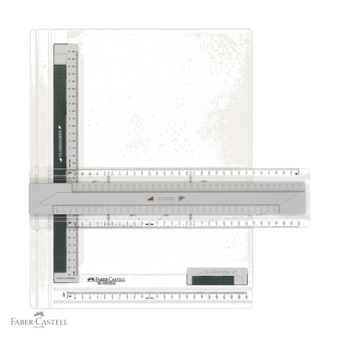 Birotica papetarie - Planseta de proiectare A4 Faber-Castell TK-System, cu teu universal si sistem Stop/Go, pentru desen tehnic