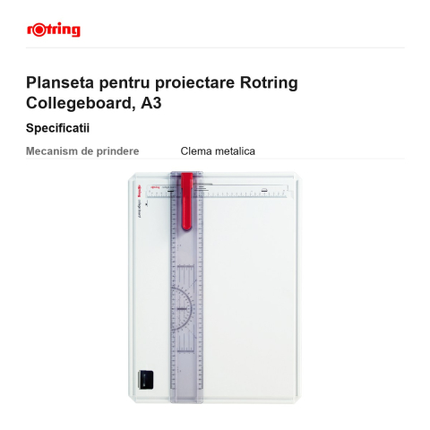 Planseta pentru proiectare Rotring Collegeboard, A3 [2]