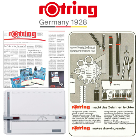 Planseta Proiectare A3 Rotring Profil, cu Sistem Dublu de Fixare si Teu Gradat STOP-and-GO [4]