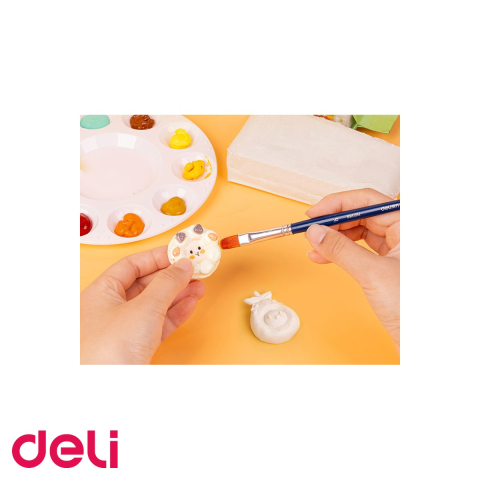 Plastilina pentru modelaj Deli, lut teracota cu textura fina, se intareste la aer, 500g [3]