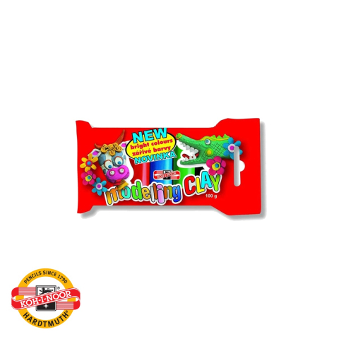 Plastilina - Plastilina remodelabila Koh-I-Noor, 5 culori, 100g, amestec non-toxic, pentru copii