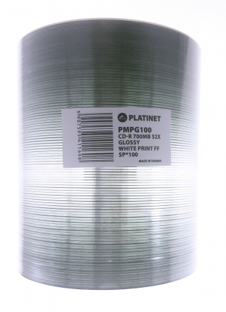Platinet - CD-R PLATINET 700 Mb , 80 min , 52X , Printabil Glossy Inkjet , set 100 buc / pret/set (41160) [2]
