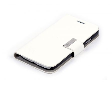 Huse smartphone - Husa din piele, Platinet, cu suport, pentru telefon Samsung Galaxy S4