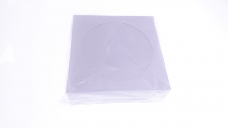 Plic CD hartie - Plic CD cu fereastra Omega 56862 , hartie 80g/mp 100 buc / set
