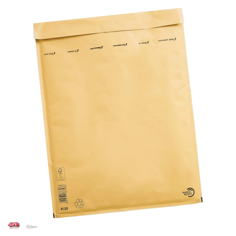 Hartie - Plic cu bule de aer GPV K20, exterior 370x480 mm, interior 350x470 mm, hartie kraft maro 80 g/mp