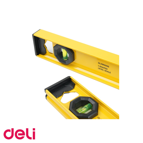 Poloboc metalic Deli 100 cm, 3 bule de verificare, acuratete 1 mm/m, pentru constructii si montaj [3]