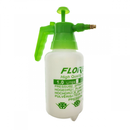 Unelte gradina - Pompa manuala cu pulverizator, Flores, cu recipient gradat de 1 Litru