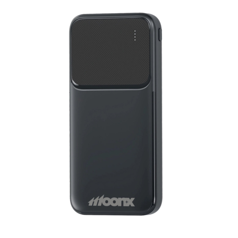 Baterii Power Bank - Power Bank 10000 mAh, Cu Doua Porturi USB si Intrare Duala MicroUSB/USB-C, pentru Incarcare Portabila a Telefonului, Tabletei si Altor Dispozitive, moonX