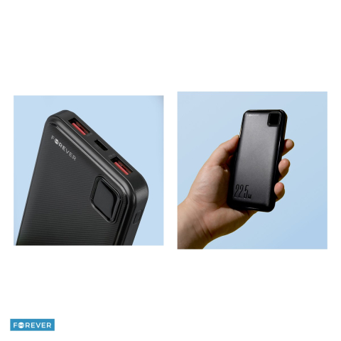 Power bank Forever TB-300 m PD QC 22,5W 10000 mAh, USB-A, USB-C, 22,50 W, Li-Poly, Negru [4]