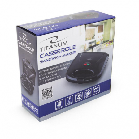 Sandwich maker TKT002K, 700 W, Negru [4]