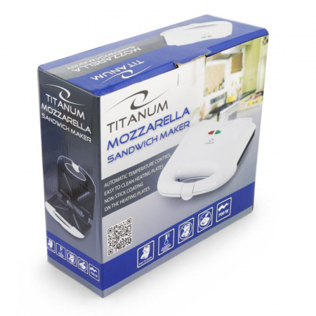 Sandwich-Maker Esperanza, Putere 700 W, Suprafata Antiaderenta, Indicator LED, Picioare Antialunecare, Carcasa Termoizolanta, Design Modern, Alb [5]