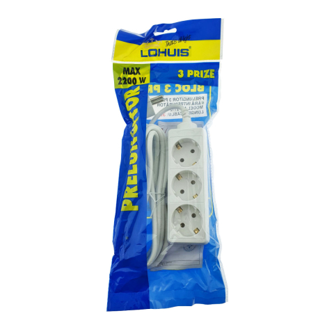 Prelungitor 3 Prize Cablu 3m 2200W Alb Protectie Sporita [1]