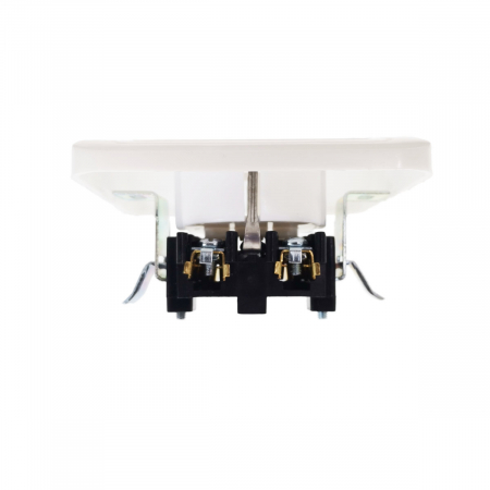 Priza schuko de perete 250V 16A, cu impamantare, dimensiuni 80 x 80 x 40 mm, alba [2]