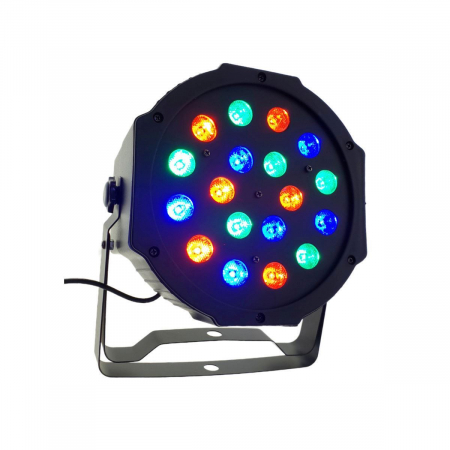 Decoratiuni luminoase - Proiector 18 Led color 1WX18, DMX, joc de lumini ambiental, club, party