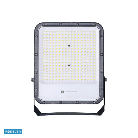 Corpuri iluminare - Proiector LED Proxim+ 200W 4000K 30000lm 230V IP65 Forever, cablu 40cm, dimensiuni 257 x 34 x 302mm, Negru