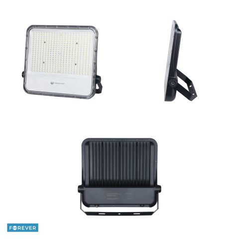 Proiector LED Proxim+ 300W 6500K 45000lm 230V IP65 Forever, cablu 40cm, dimensiuni 391 x 49 x 359mm, Negru [3]