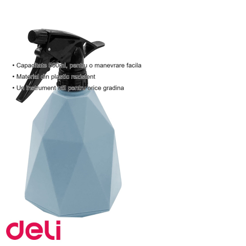 Pulverizator pentru plante Deli, recipient plastic 500ml, usor de utilizat in gradina [2]