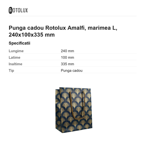 Punga cadou Rotolux Amalfi, marimea L, 240x100x335 mm [2]